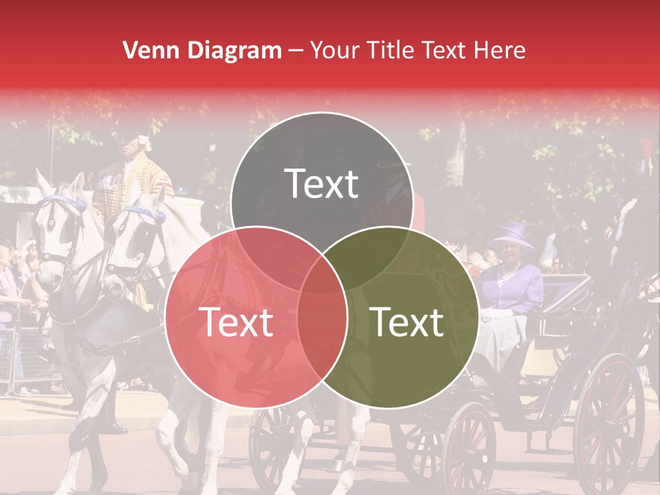 June Trooping The Colour London PowerPoint Template