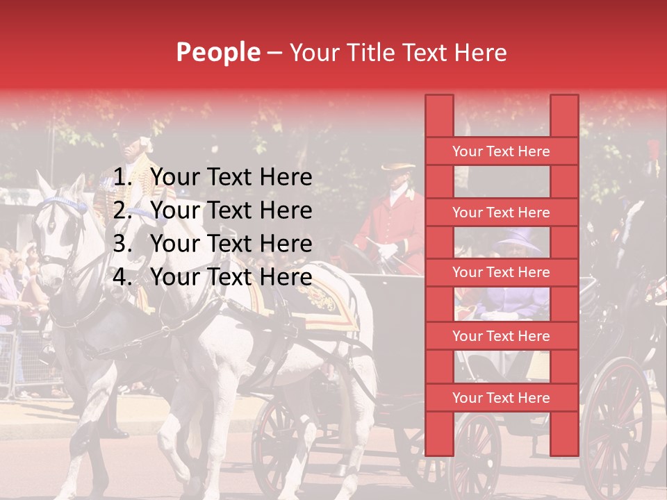 June Trooping The Colour London PowerPoint Template