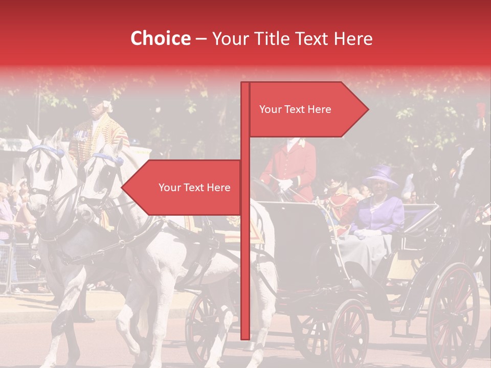 June Trooping The Colour London PowerPoint Template