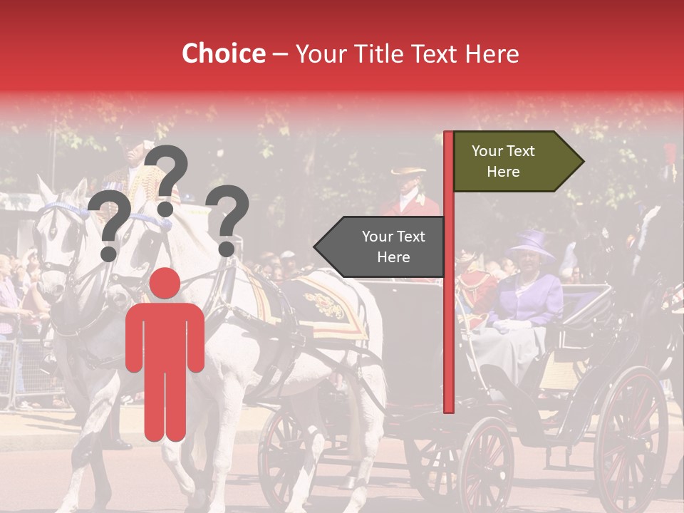 June Trooping The Colour London PowerPoint Template