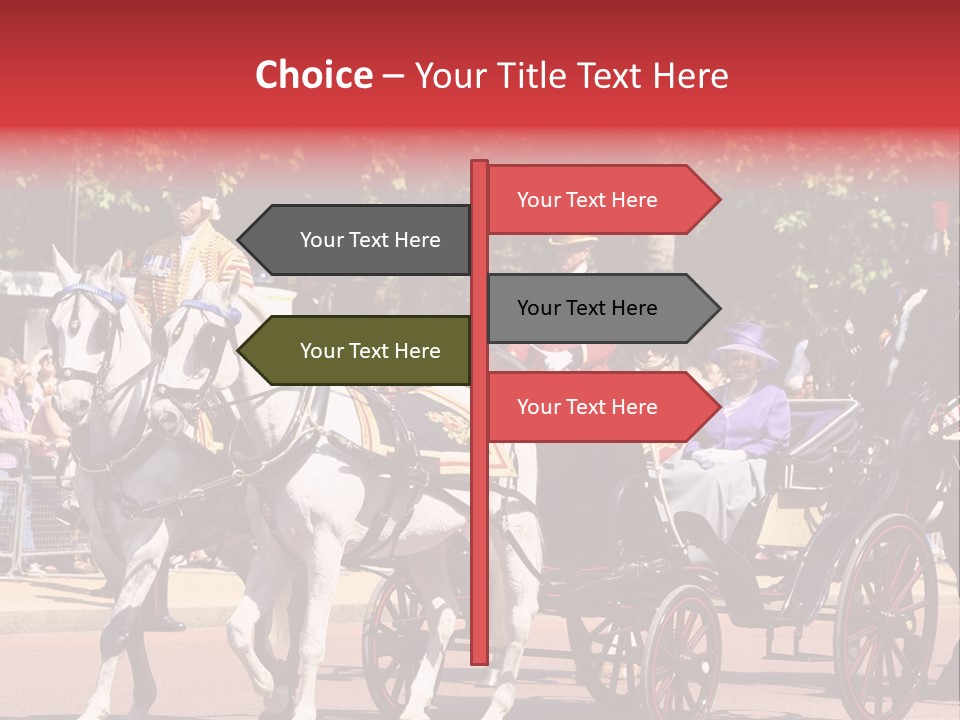 June Trooping The Colour London PowerPoint Template