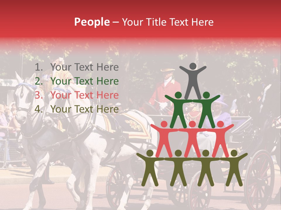 June Trooping The Colour London PowerPoint Template