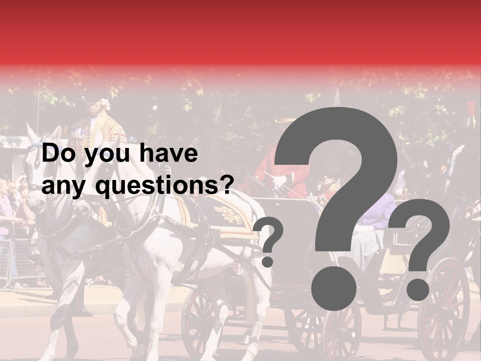 June Trooping The Colour London PowerPoint Template