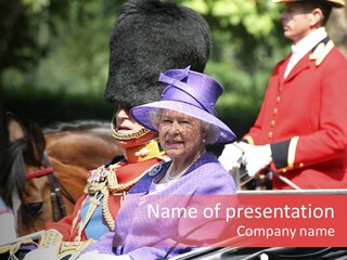 Soldier Europe Queen Elizabeth Ii PowerPoint Template