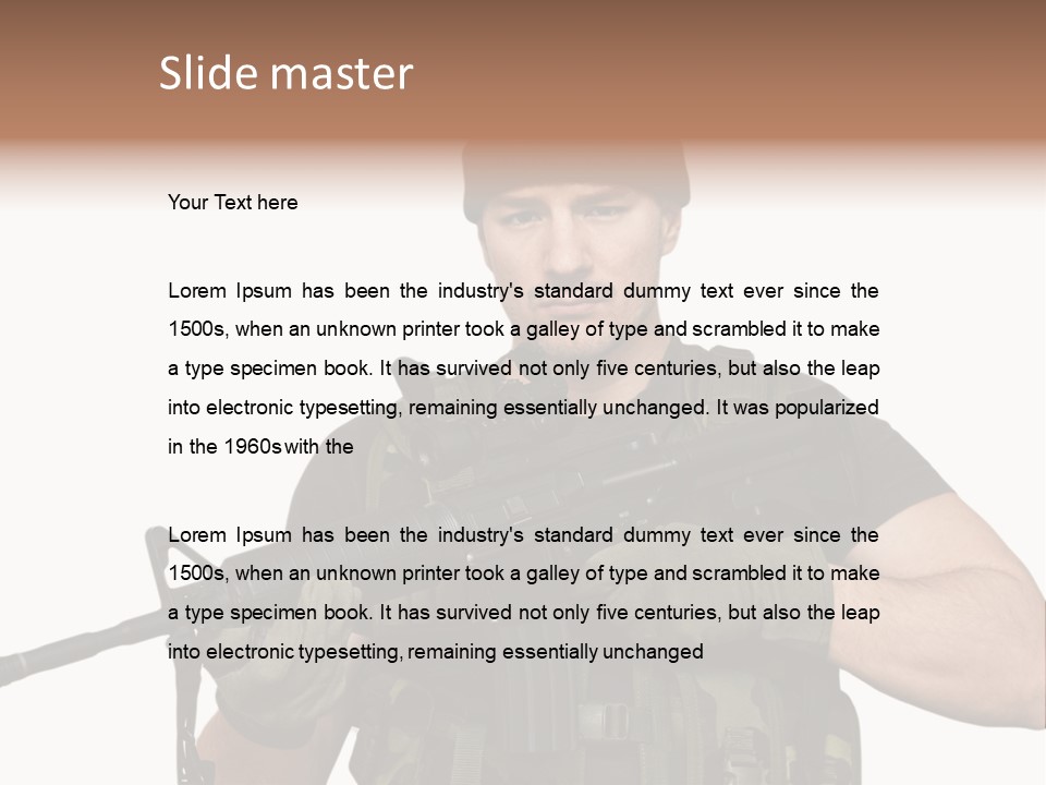 Male Portrait Man PowerPoint Template