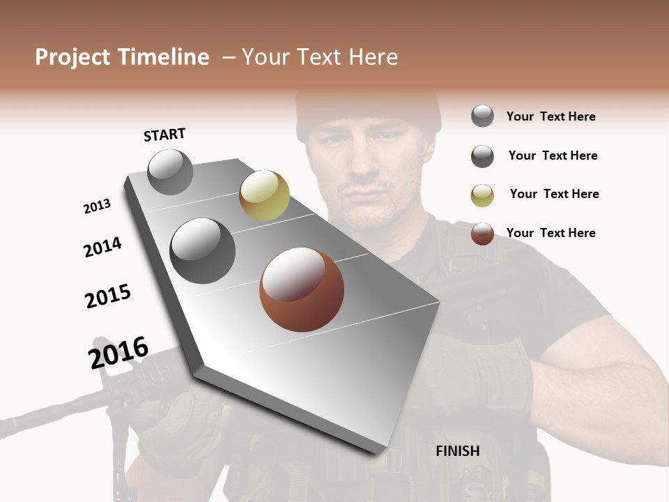 Male Portrait Man PowerPoint Template