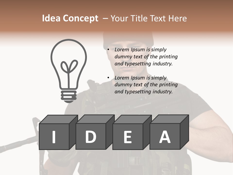 Male Portrait Man PowerPoint Template