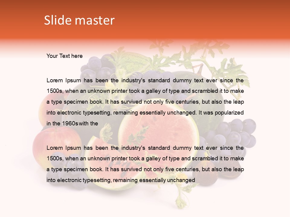 Eat Ripe Vitamin PowerPoint Template