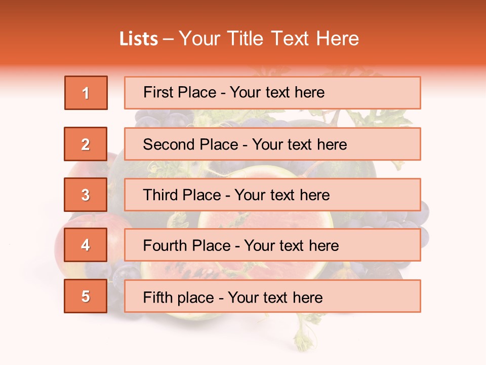 Eat Ripe Vitamin PowerPoint Template