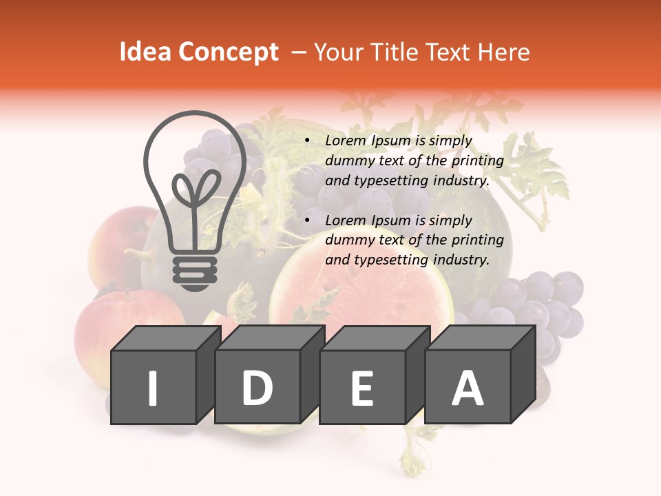 Eat Ripe Vitamin PowerPoint Template