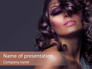 Luxury Girl Health PowerPoint Template