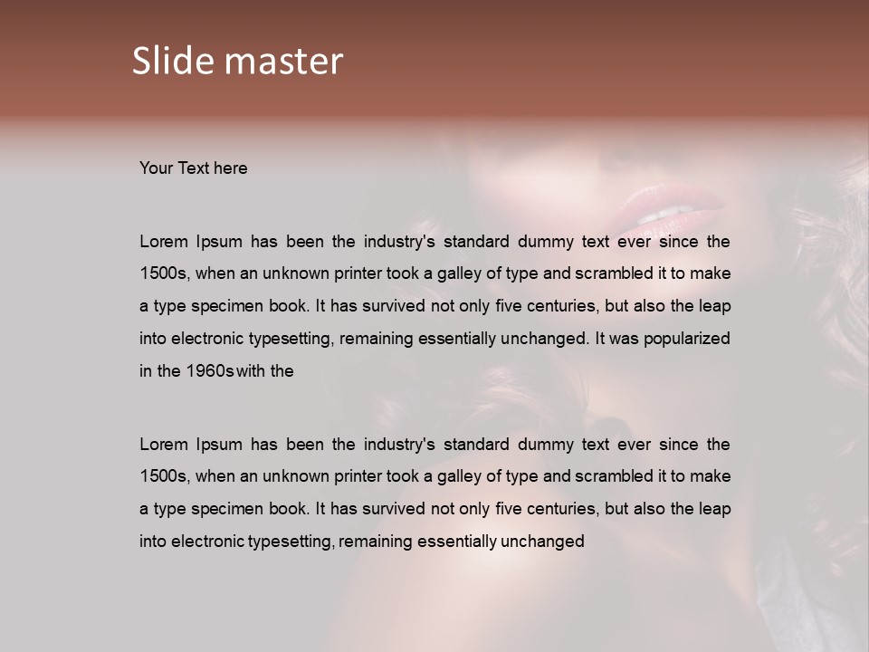 Luxury Girl Health PowerPoint Template