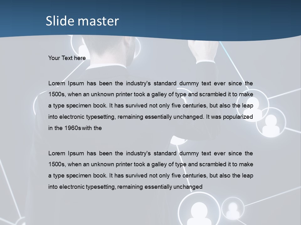 Job Communication Man PowerPoint Template