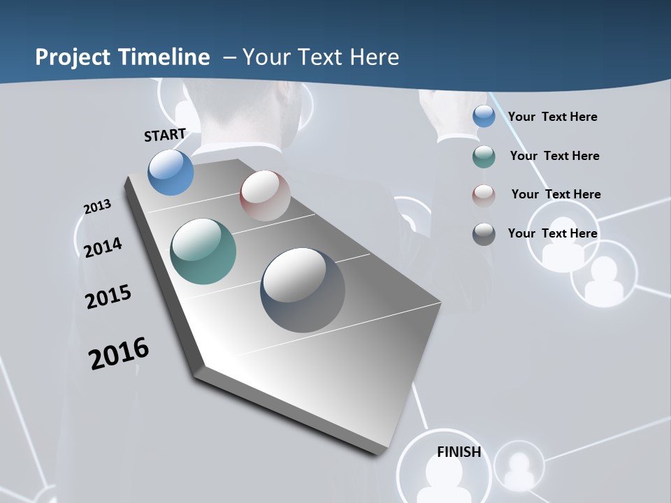 Job Communication Man PowerPoint Template