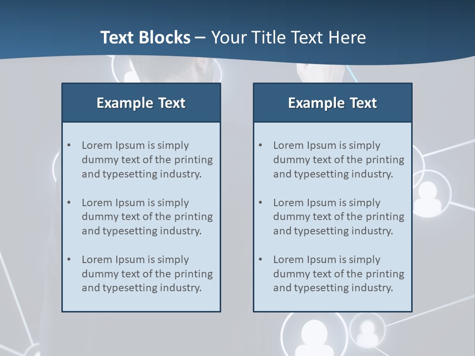 Job Communication Man PowerPoint Template