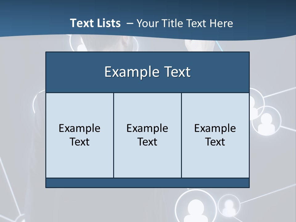 Job Communication Man PowerPoint Template
