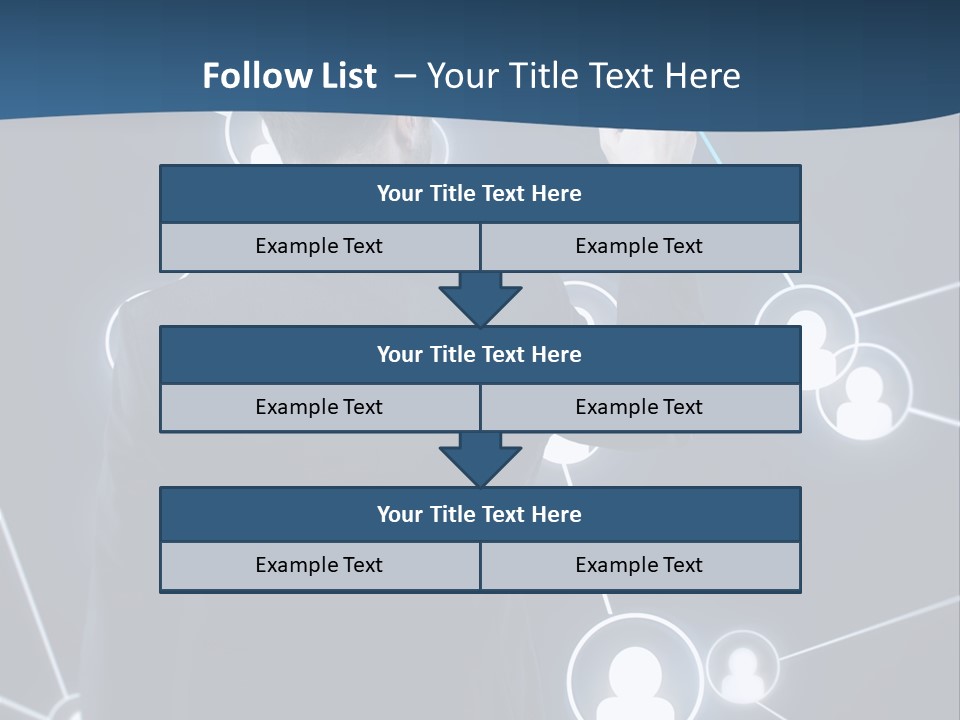 Job Communication Man PowerPoint Template