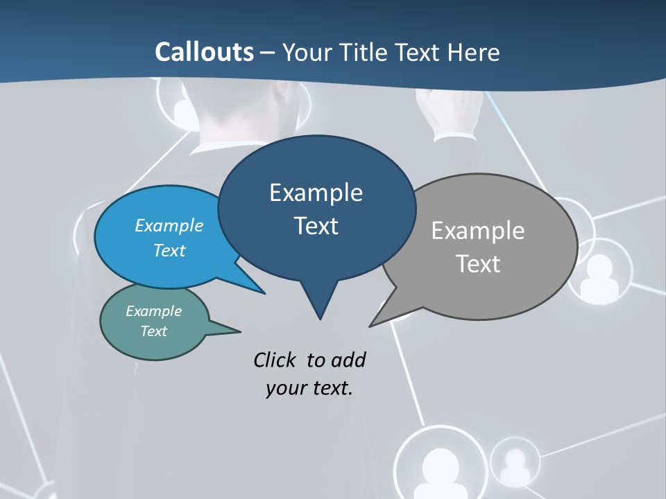 Job Communication Man PowerPoint Template