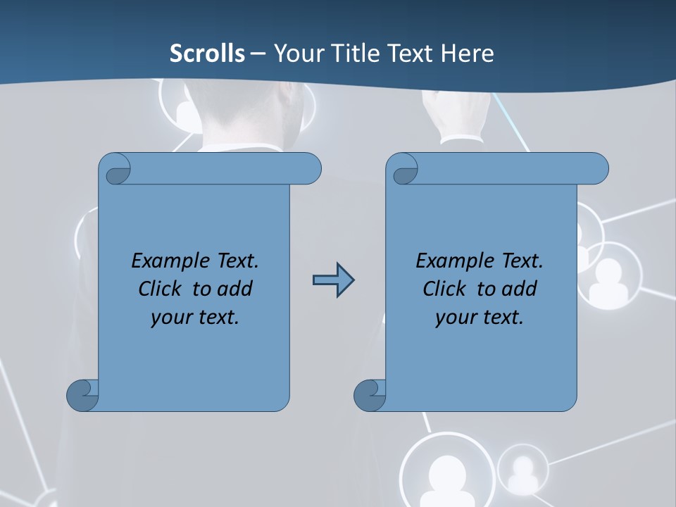 Job Communication Man PowerPoint Template