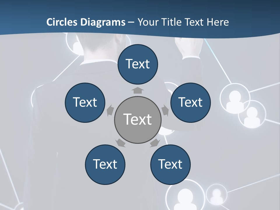 Job Communication Man PowerPoint Template