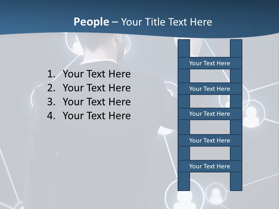 Job Communication Man PowerPoint Template