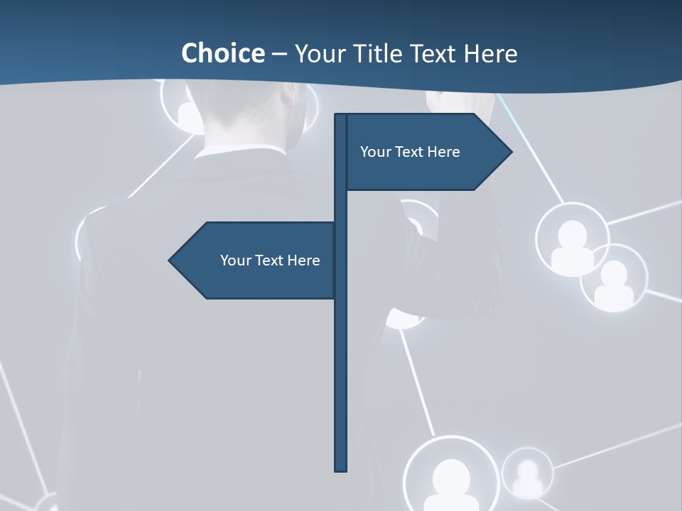 Job Communication Man PowerPoint Template