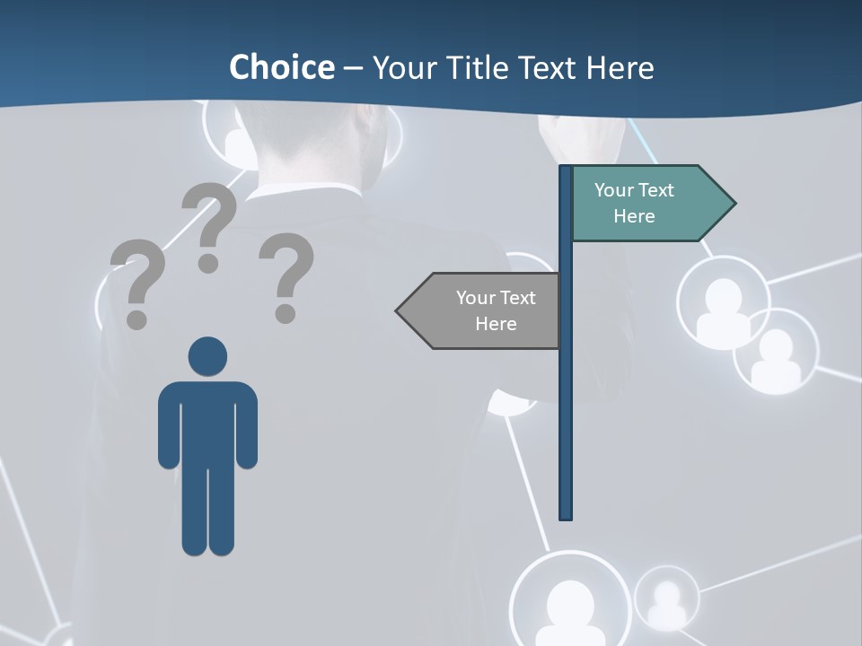 Job Communication Man PowerPoint Template
