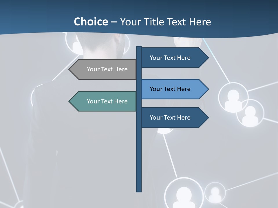 Job Communication Man PowerPoint Template