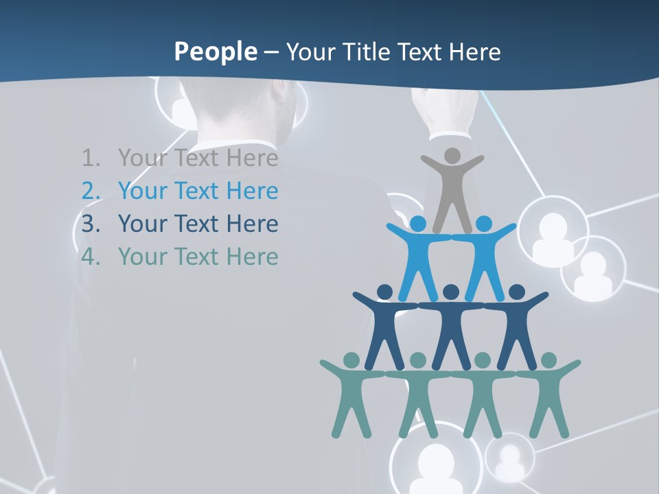 Job Communication Man PowerPoint Template