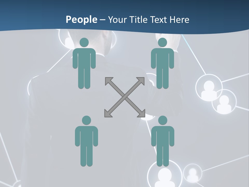 Job Communication Man PowerPoint Template