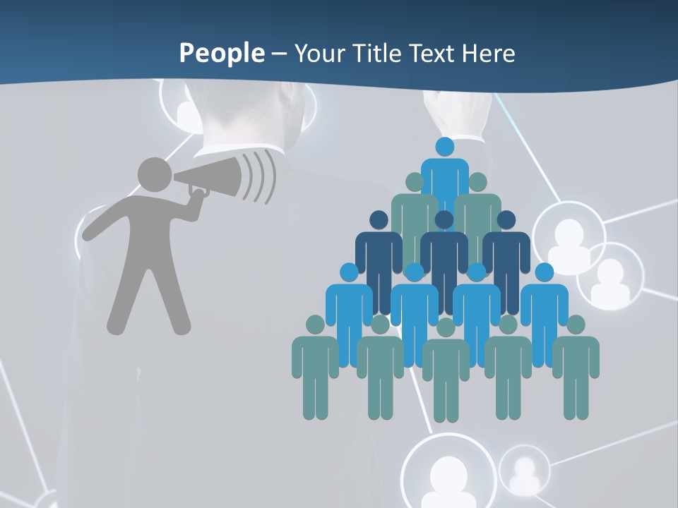 Job Communication Man PowerPoint Template