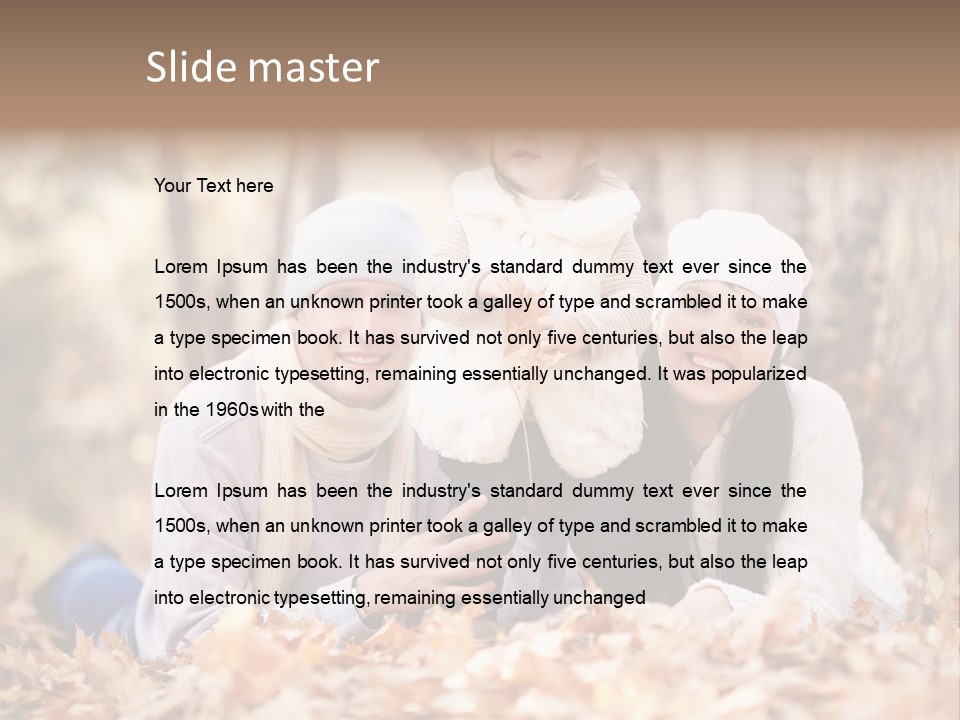 Mother Tender Girl PowerPoint Template