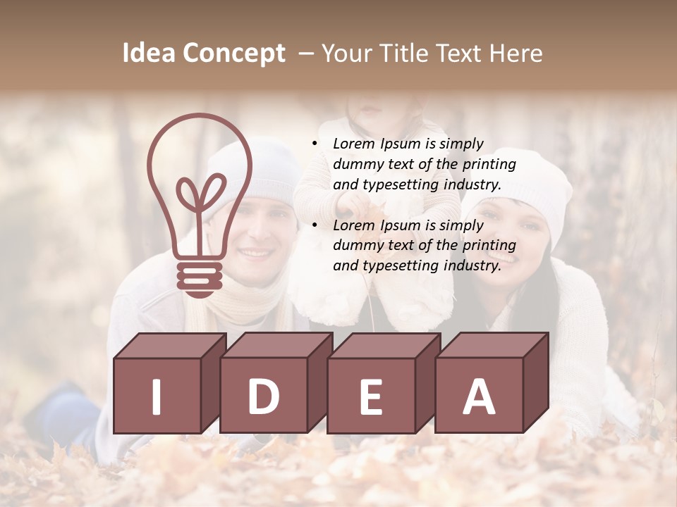 Mother Tender Girl PowerPoint Template