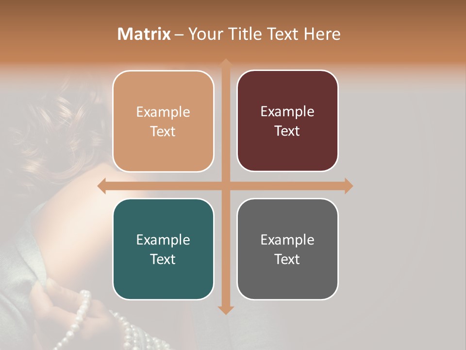 Eyes Brown Necklace PowerPoint Template