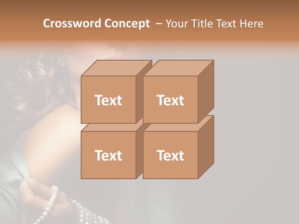 Eyes Brown Necklace PowerPoint Template