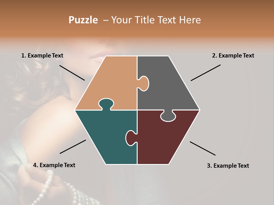 Eyes Brown Necklace PowerPoint Template