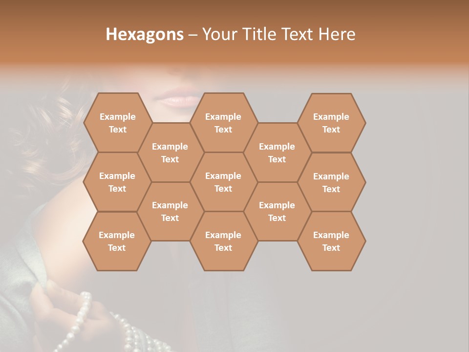 Eyes Brown Necklace PowerPoint Template