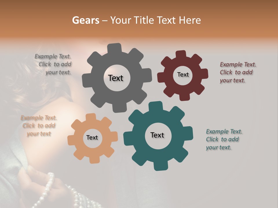 Eyes Brown Necklace PowerPoint Template