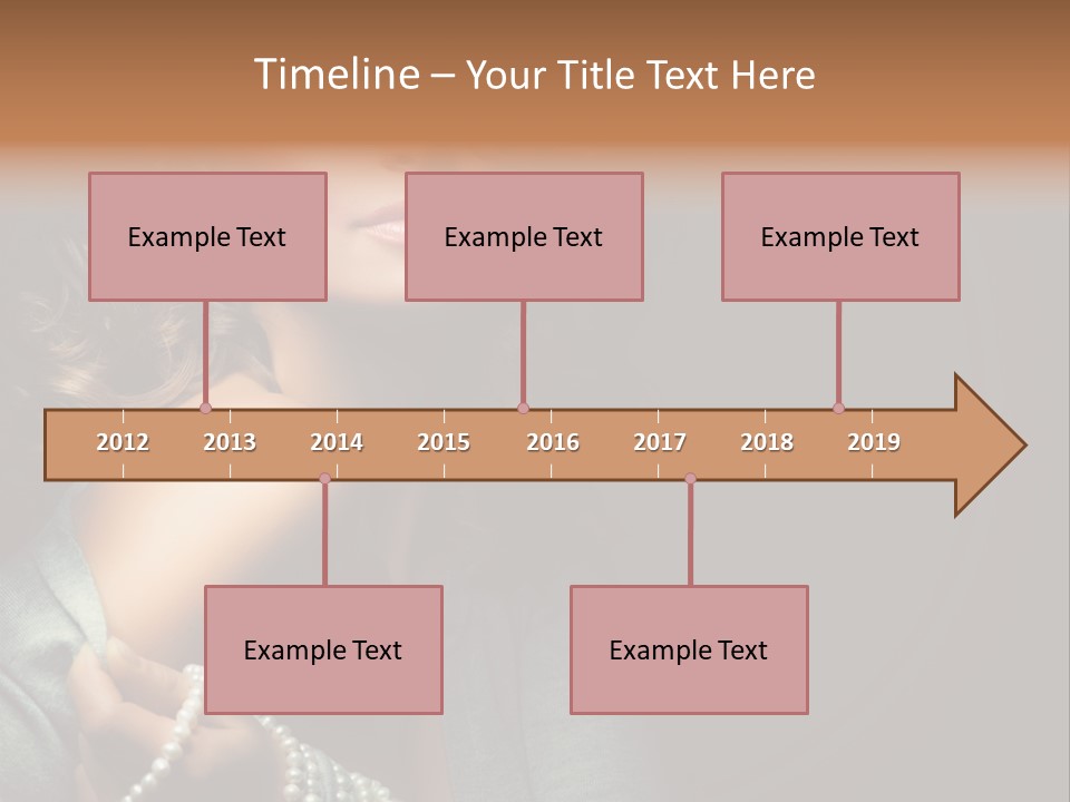 Eyes Brown Necklace PowerPoint Template