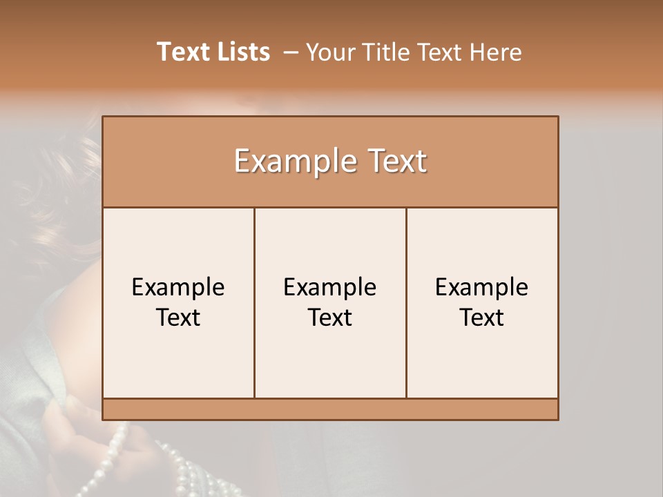 Eyes Brown Necklace PowerPoint Template