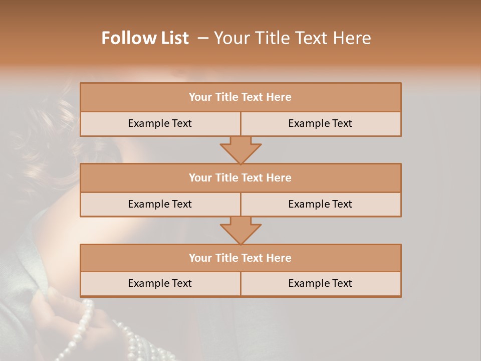 Eyes Brown Necklace PowerPoint Template