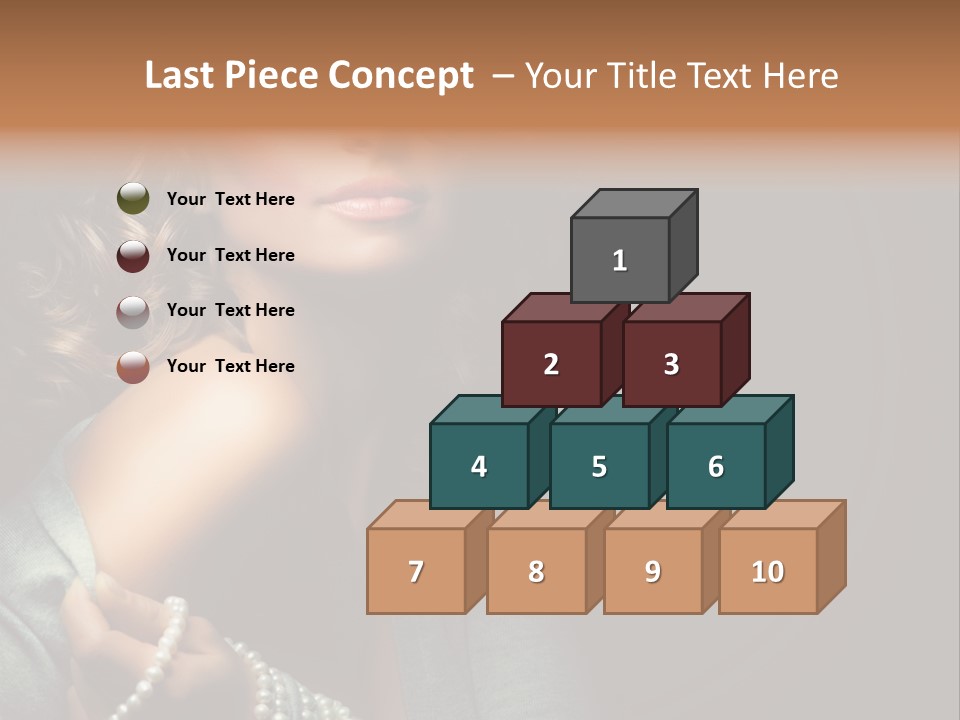 Eyes Brown Necklace PowerPoint Template