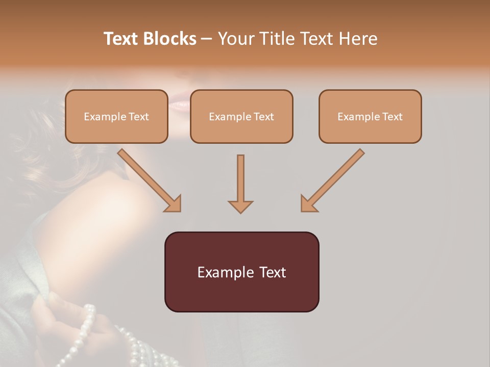 Eyes Brown Necklace PowerPoint Template