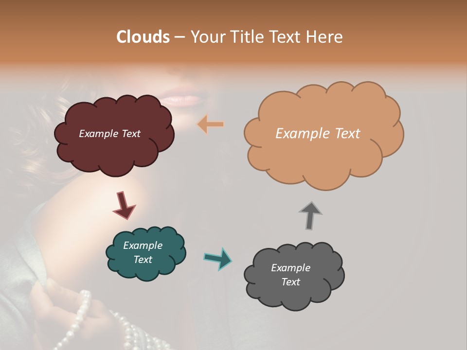 Eyes Brown Necklace PowerPoint Template