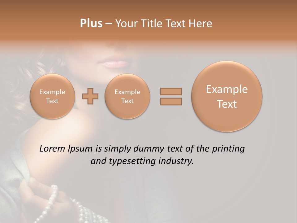 Eyes Brown Necklace PowerPoint Template