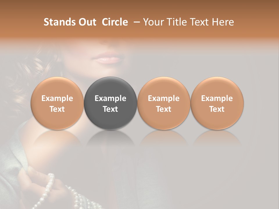 Eyes Brown Necklace PowerPoint Template