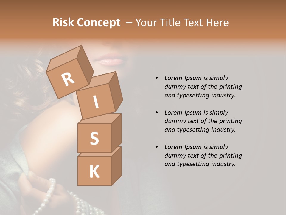 Eyes Brown Necklace PowerPoint Template