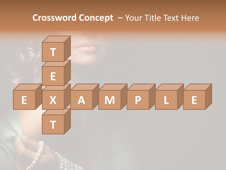 Eyes Brown Necklace PowerPoint Template