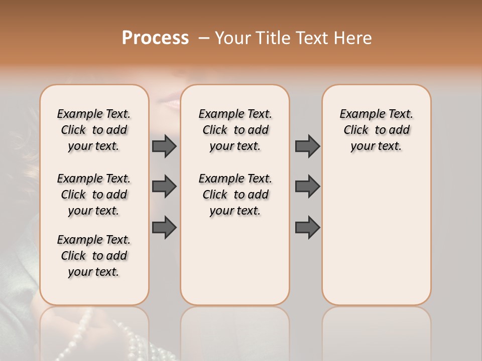 Eyes Brown Necklace PowerPoint Template