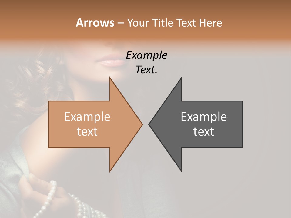 Eyes Brown Necklace PowerPoint Template